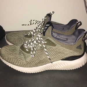 Adidas Green Alpha Bounce Sneakers
